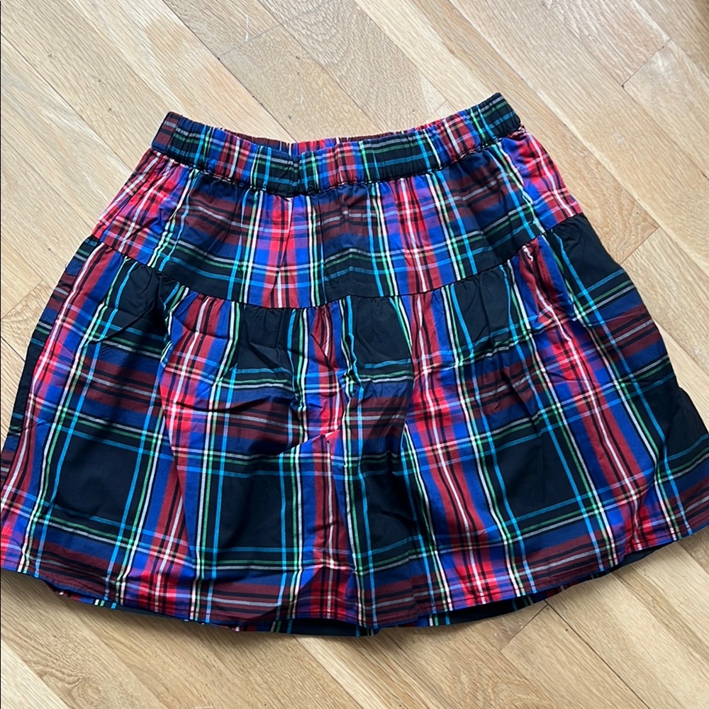 Plaid A-Line Skirt